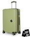 Hauptstadtkoffer Mitte - set de 3 valises, valise cabine 55 cm, valise moyenne 68 cm, grande valise 77 cm, valises rigides en ABS, serrures TSA + étiquette bagage numérique, abricot, kiwi
