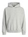 JACK & JONES Sweatshirt 'JCOInterlude' grijs gemêleerd / wit