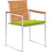 Maison Exclusive - Lot de 6 chaises de jardin en bois d'acacia massif avec coussins