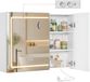 VASAGLE Kailyn Collectie Badkamer Wandkast met Spiegel BBK134W01