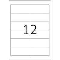 HERMA Premium - Papier - mat - permanent zelf-klevend - wit - 97 x 42.3 mm 2400 etiket(ten) (200 vel(len) x 12 gelamineerde etiketten