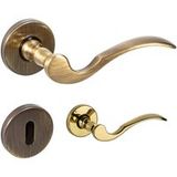 Fimet Garniture à béquilles DUCK 153-273 en laiton, PZ - cylindre profilé - laiton bruni