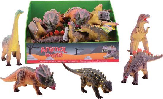 Johntoy Animal World Dinosaurussen Soft Speelfiguur - 26-38 cm