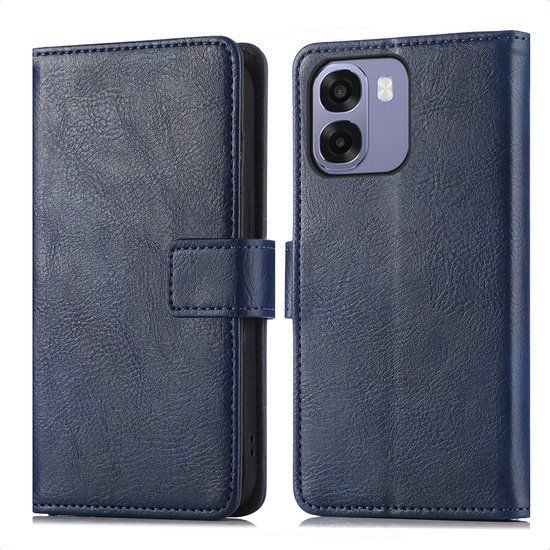 imoshion Luxe Bookcase - Donkerblauw - Geschikt voor Oppo A6x (5G) / Oppo A6x (4G)