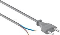 Goobay CEE 7/16 - 2-aderig open eind stroomkabel - 2x 0,75mm / grijs - 1,5 meter