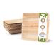 GREENBOX 25 stuks palmware - milieuvriendelijk wegwerpservies van palmbladeren I palmblad schaal vierkant 600 ml 17 cm I slakom dipschaal soepkom serveerschaal snackschaal