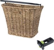 Basil Bremen Rattan Look Fietsmand KF - Voorop - Lichtbruin