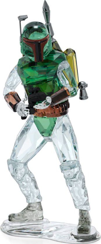 Swarovski Star Wars Boba Fett Figurine - Green Crystal