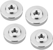 SOTECH Set van 4 M8 kartelmoeren, roestvrij staal V2A (SS304), vlakke vorm, DIN 467
