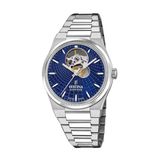 Festina F20054/5 Automatisch Horloge Dames Blauw RVS Zilverkleurig