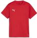 Puma Kindershirt TeamGoal Jersey Jr 658637 - Maat 128 - Katoen - Korte mouw - Ronde hals - Regular Fit - Casual - Mannen - Puma Red-Puma White-Fast Red