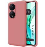 Hoesjes Huawei Honor X7b Hoesje van vloeibare siliconen, zeer zacht, roze