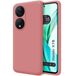 Hoesjes Huawei Honor X7b Hoesje van vloeibare siliconen, zeer zacht, roze