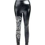 Black Blood by Gothicana Gothicana Black Blood - Bloodsworn to Tepes Wet Look Leggings - S tot XXL - voor Vrouwen - zwart