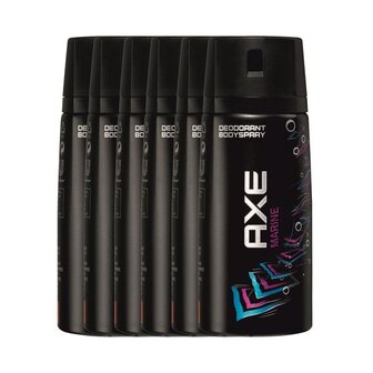 AXE Marine Deodorant - 6 x 150 ml - Voordeelverpakking