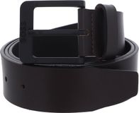 BOSS Leren Riem Jemio-B Sz40 Leather Belt W120 Dark Brown Donkerbruin