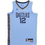Nike NBA Statement Edition 22 Dri-fit Swingman Jersey No 12 Ja Morant Memgri Bleu clair