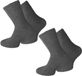 normani 2 paar knusse sokken voor dames en heren antraciet maat 43-46 polyester/elastaan