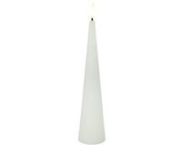 Countryfield LED kegelkaars speelgoed rustiek wit 25cm decoratief