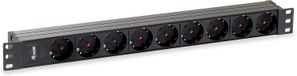 Equip Multiprise 19 pouces (1U) 9 prises Schuko - câble de 1,8 m