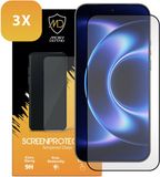 MobyDefend 3-Pack Screenprotectors - Gehard Glas - Geschikt voor Xiaomi 17 Ultra - Zwarte Randen
