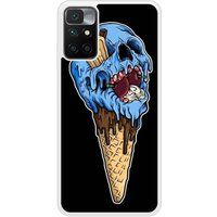 Redmi 10 Ice cream skull bedrukt siliconen hoesje