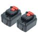 vhbw 2 x batterie compatible avec Dewalt DCT411S1, DCT412, DCT410S1, DCT410N, DCT411, DCT410, DCT410D1-QW outils électriques (4000 mAh, Li-Ion, 12 V)