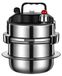 Autocuiseur Mini-autocuiseur 1,6 litre Acier inoxydable 304 Portable Adapté au camping Cuisson rapide