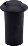 Enzo V-TAC Grondspot Rond Zwart 1 Watt 3000K IP67 12V