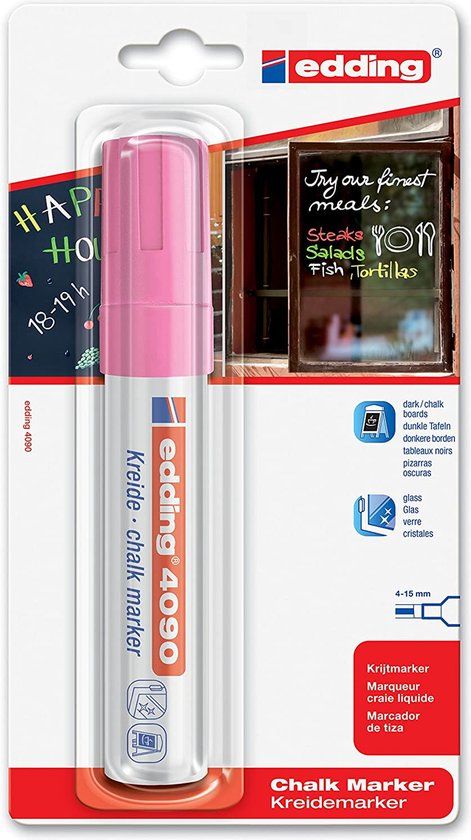 edding 4090 Window Marker - Neon Pink - 1 Piece