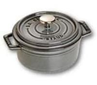 Staub Cocotte - 14cm - 0.8L - Gietijzer - Grijs