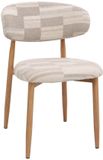 DÉJA Living Eetkamerstoel Skara - Greige/Naturel - Set van 2