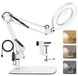 Lampe loupe 10x/15x, LED, dimmable, 3 modes de couleur, blanc