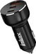 Inkax, chargeur allume-cigare, 78W, double USB-C + USB, charge rapide, noir