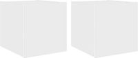 vidaXL Tv-wandmeubels met LED-verlichting - Set van 2 - Wit