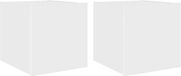 vidaXL Tv-wandmeubels met LED-verlichting - Set van 2 - Wit