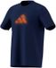 Adidas Clay Graphic T-shirt Blauw Polyester Korte Mouw S Man