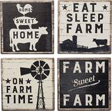 Primitives by Kathy 39412 Absorbent Stone onderzetter, aardewerk, boerderij Sweet Farm