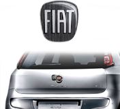 Fiat 14186G 3D sticker logo voor Punto Evo, achter, zwart, 71 x 65 mm