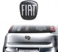Fiat 14186G 3D sticker logo voor Punto Evo, achter, zwart, 71 x 65 mm