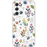 1001 coques Samsung Galaxy A54 5G Fleurs colorees bedrukt siliconen hoesje