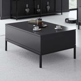 Emob Lord Salontafel | 100% Melamine | Antraciet, Zwart