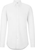 Hugo Boss BOSS Hank slim fit smoking overhemd - popeline - wit - Strijkvriendelijk - Boordmaat: 37