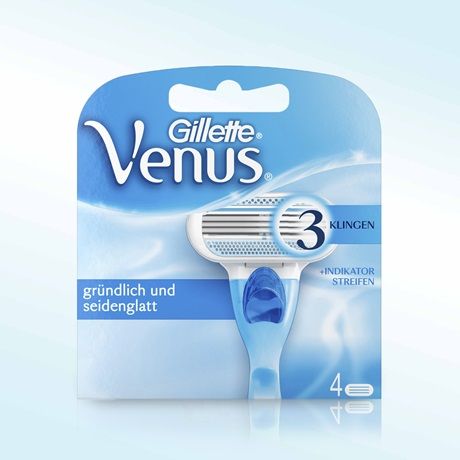 Gillette Venus Original Refills - 4 stuks - Blauw