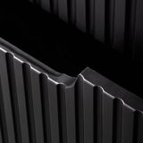 en.casa Wastafelonderkast met wastafel Newport Black 70,5x60,4x40 cm zwart