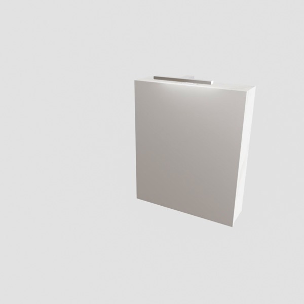 Mondiaz CUBB spiegelkast 60x70x16cm kleur carrara met 1 deur PC75341631