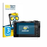 BROTECT Bedifol GmbH Screenprotector 3 Stuks voor Nikon ZR 2025 Beschermglas transparant