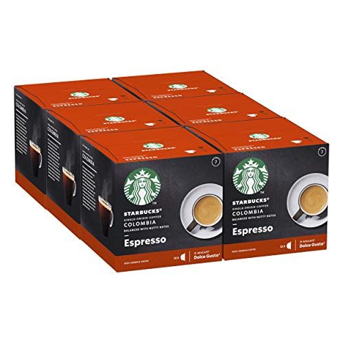STARBUCKS Single-Origin Colombia by NESCAFÉ DOLCE GUSTO Medium Roast, 72 Kapseln, (6 x 12)