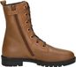 KEQ Veterschoen hoog Cognac