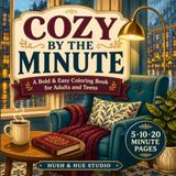 Cozy by the Minute: A Bold & Easy Coloring Book for Adults and Teens